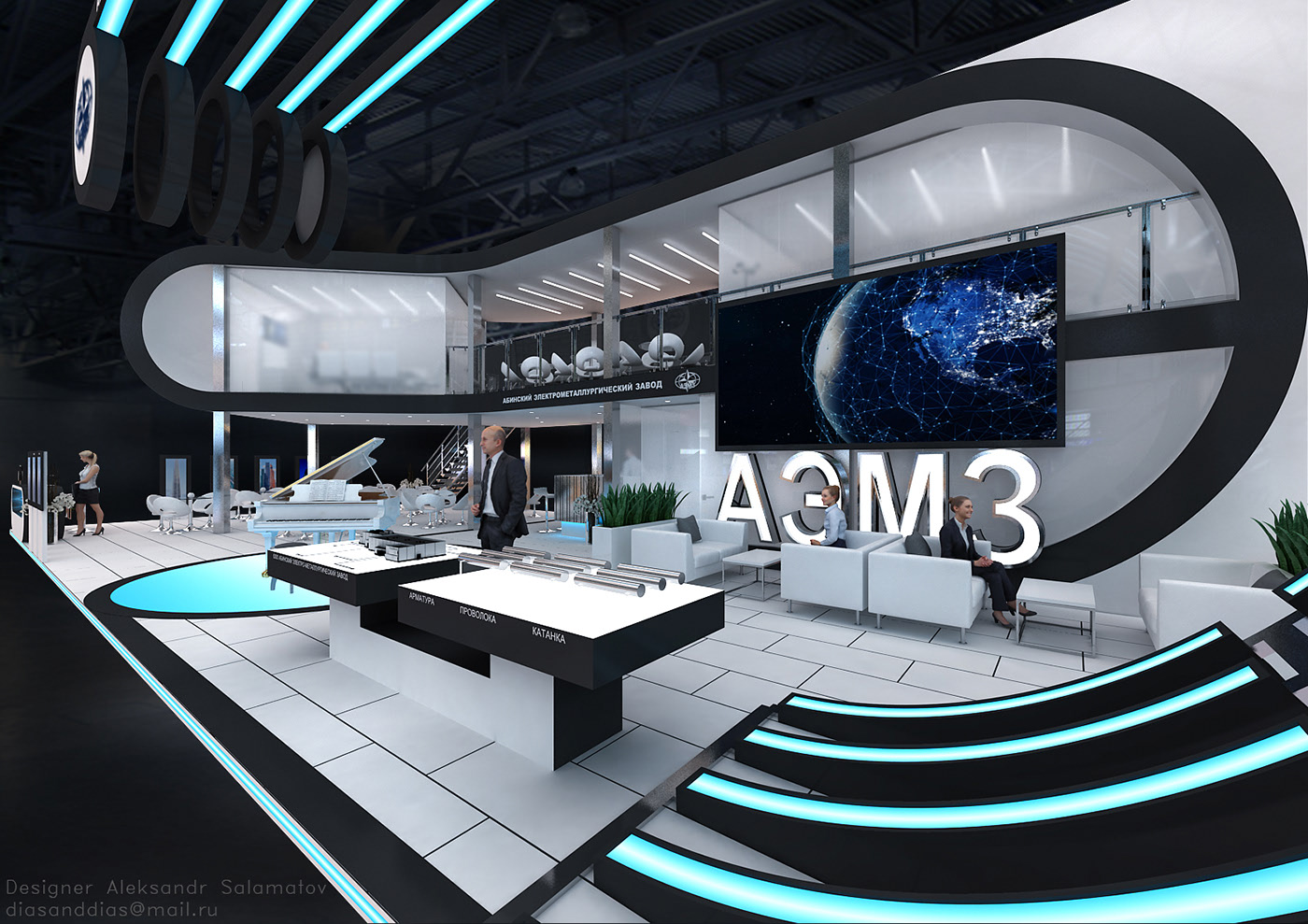 國(guó)外展臺(tái)設(shè)計(jì)效果圖