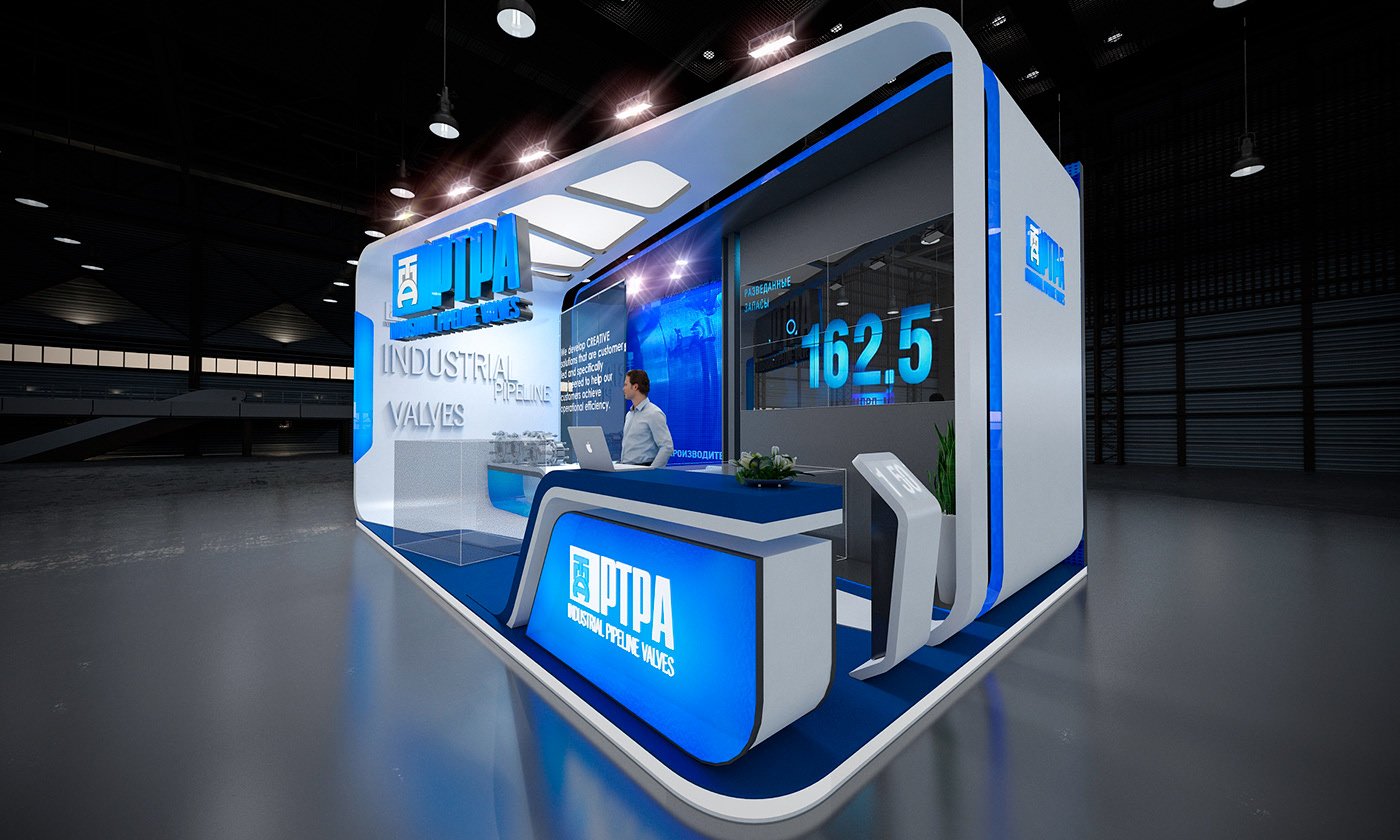 科技感展臺設(shè)計效果圖