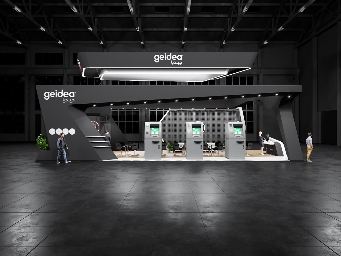 geidea國外展臺設(shè)計(jì)立面